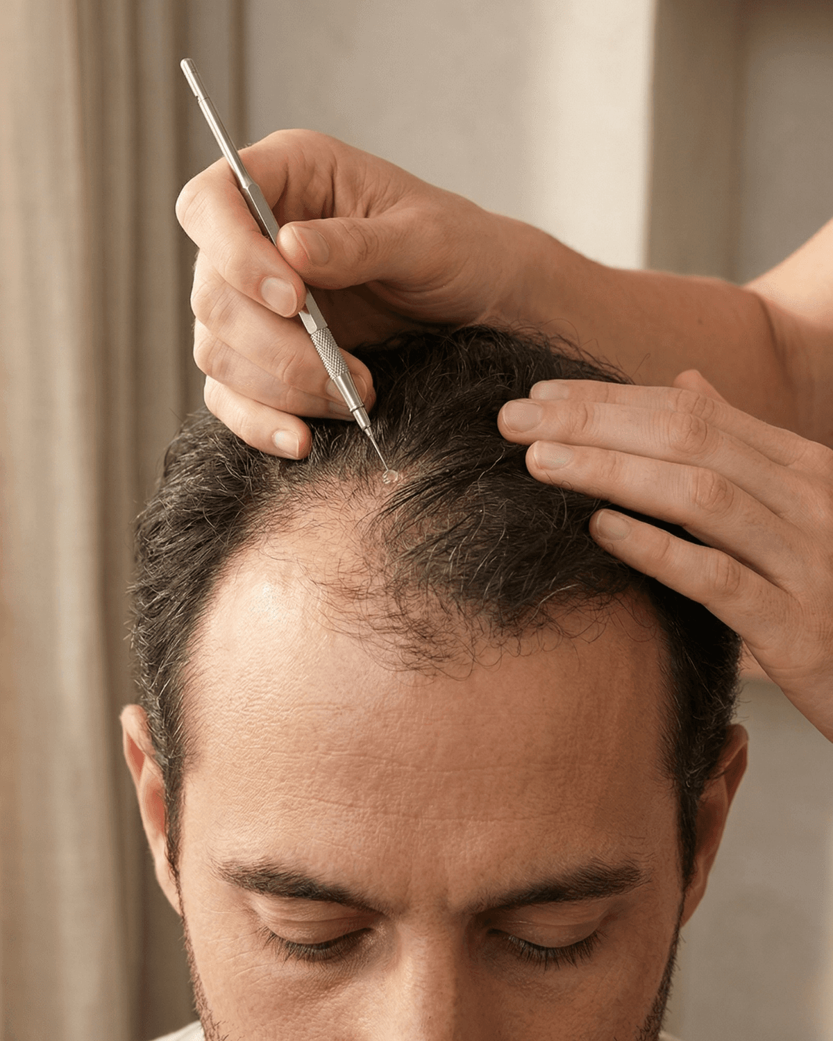 Hair restoration photograph